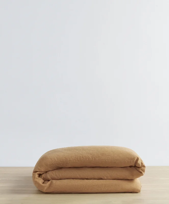 Machine - washable duvet covers for hassle - free cleaningLinen Duvet Cover - Sand