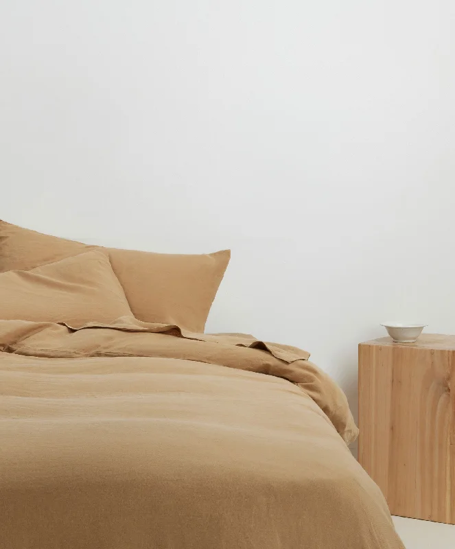 Embroidered duvet covers with intricate needlework for a luxurious touchLinen Duvet Cover Set - Sand Embroidered duvet covers with intricate needlework for a luxurious touchLinen Duvet Cover Set - Sand