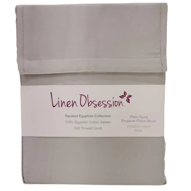 Jersey cotton duvet covers for a stretchy and comfortable fitLinen Obsession "Opulent Egyptian" 500 Thread Count Cotton Sateen Plain Dyes in Silver Jersey cotton duvet covers for a stretchy and comfortable fitLinen Obsession "Opulent Egyptian" 500 Thread Count Cotton Sateen Plain Dyes in Silver