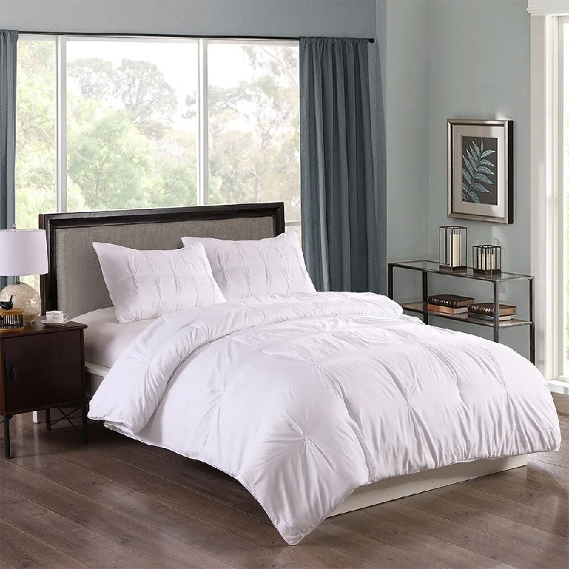 Down - filled comforters for supreme warmth and lightnessLotus Home Pintuck Mini 3-piece Comforter Set Down - filled comforters for supreme warmth and lightnessLotus Home Pintuck Mini 3-piece Comforter Set