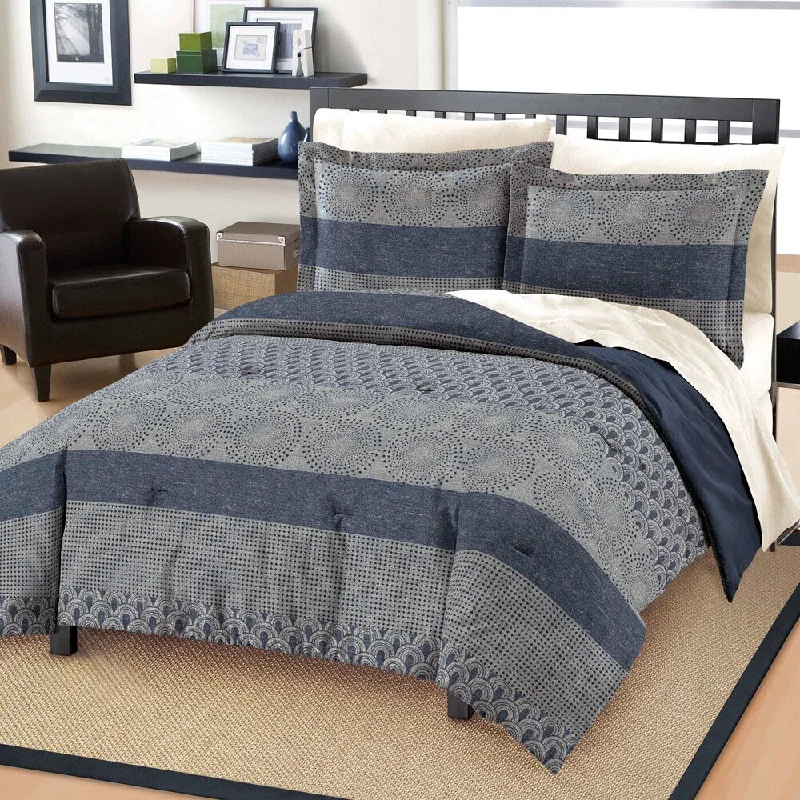 Queen - size comforters for standard queen - sized mattressesMarina Cotton 3-piece Comforter Set Queen - size comforters for standard queen - sized mattressesMarina Cotton 3-piece Comforter Set