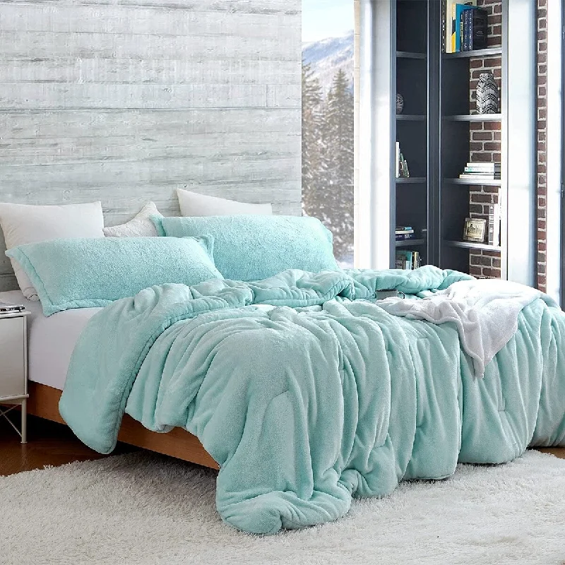 Queen - size comforters for standard queen - sized mattressesMe Sooo Comfy - Coma Inducer® Oversized Comforter Set - Hushed Mint Queen - size comforters for standard queen - sized mattressesMe Sooo Comfy - Coma Inducer® Oversized Comforter Set - Hushed Mint