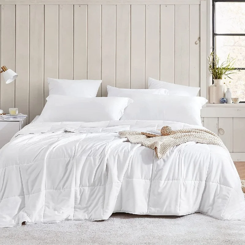 Down - filled comforters for supreme warmth and lightnessMenopleasing - Coma Inducer® Oversized Cooling Comforter Set - White Down - filled comforters for supreme warmth and lightnessMenopleasing - Coma Inducer® Oversized Cooling Comforter Set - White