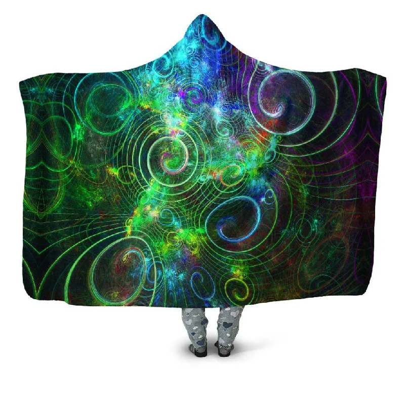 Fleece blankets for a cozy and plush textureMental Twist Hooded Blanket