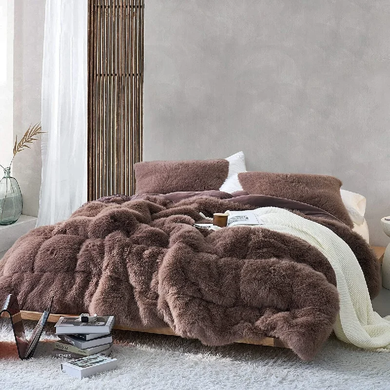 Synthetic - filled comforters like polyester for affordability and hypoallergenic propertiesMessy Hair Day - Coma Inducer® Oversized Comforter - Chocolate Taupe Synthetic - filled comforters like polyester for affordability and hypoallergenic propertiesMessy Hair Day - Coma Inducer® Oversized Comforter - Chocolate Taupe