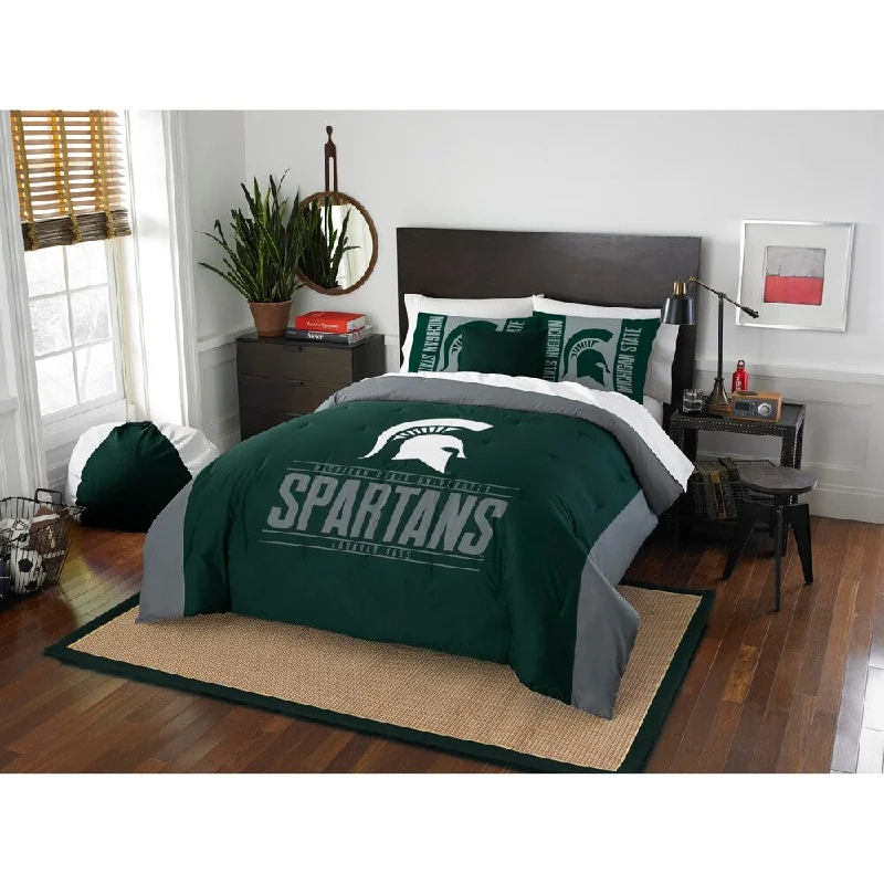 Bamboo - fiber - filled comforters with antibacterial and breathable qualitiesMichigan State King Comforter Set Bamboo - fiber - filled comforters with antibacterial and breathable qualitiesMichigan State King Comforter Set