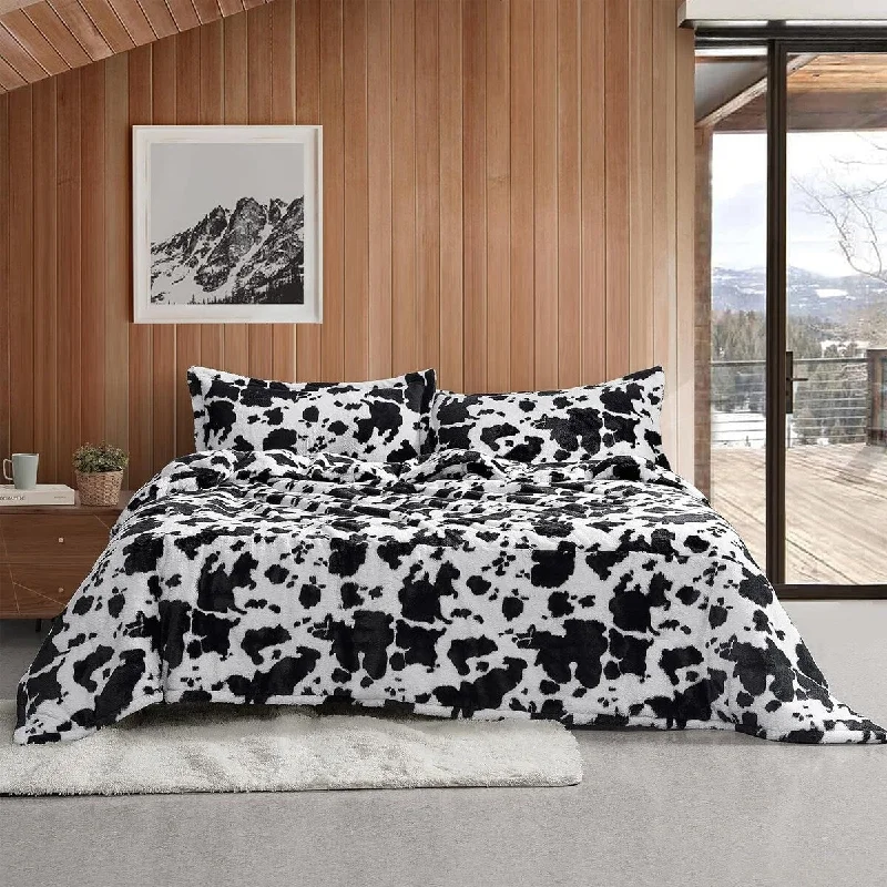 Synthetic - filled comforters like polyester for affordability and hypoallergenic propertiesMilky Moo Cow - Coma Inducer® Oversized Comforter Set Synthetic - filled comforters like polyester for affordability and hypoallergenic propertiesMilky Moo Cow - Coma Inducer® Oversized Comforter Set