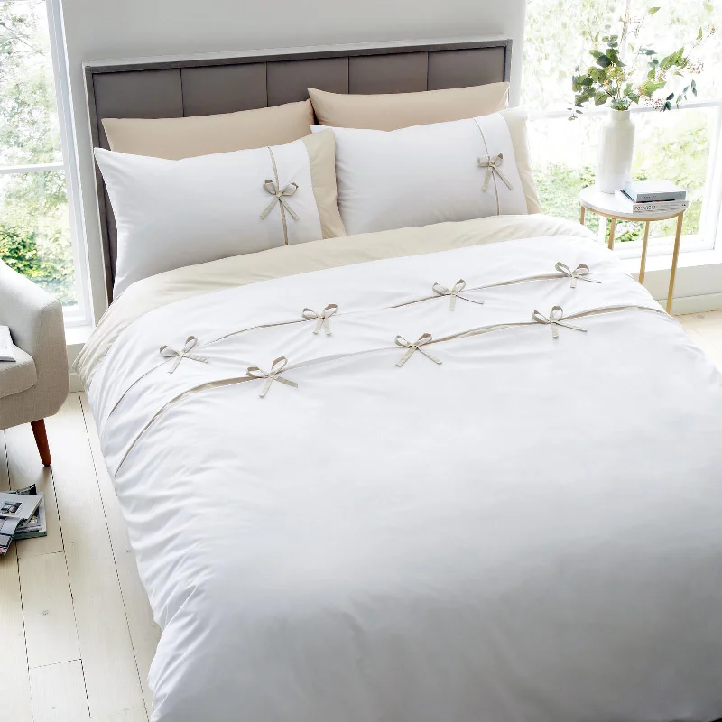 Teen - room duvet covers with trendy and age - appropriate patternsMilo Bow Duvet Cover Set Natural Teen - room duvet covers with trendy and age - appropriate patternsMilo Bow Duvet Cover Set Natural
