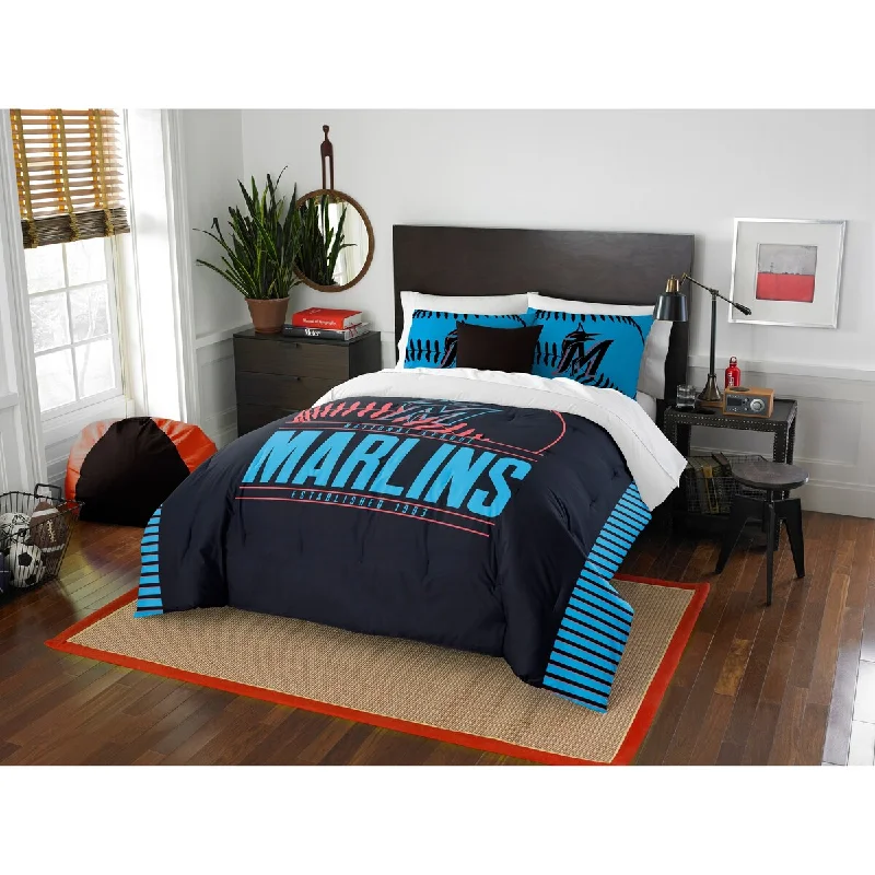 Bamboo - fiber - filled comforters with antibacterial and breathable qualitiesMLB 849 Marlins Grandslam F/Q Comforter Set Bamboo - fiber - filled comforters with antibacterial and breathable qualitiesMLB 849 Marlins Grandslam F/Q Comforter Set
