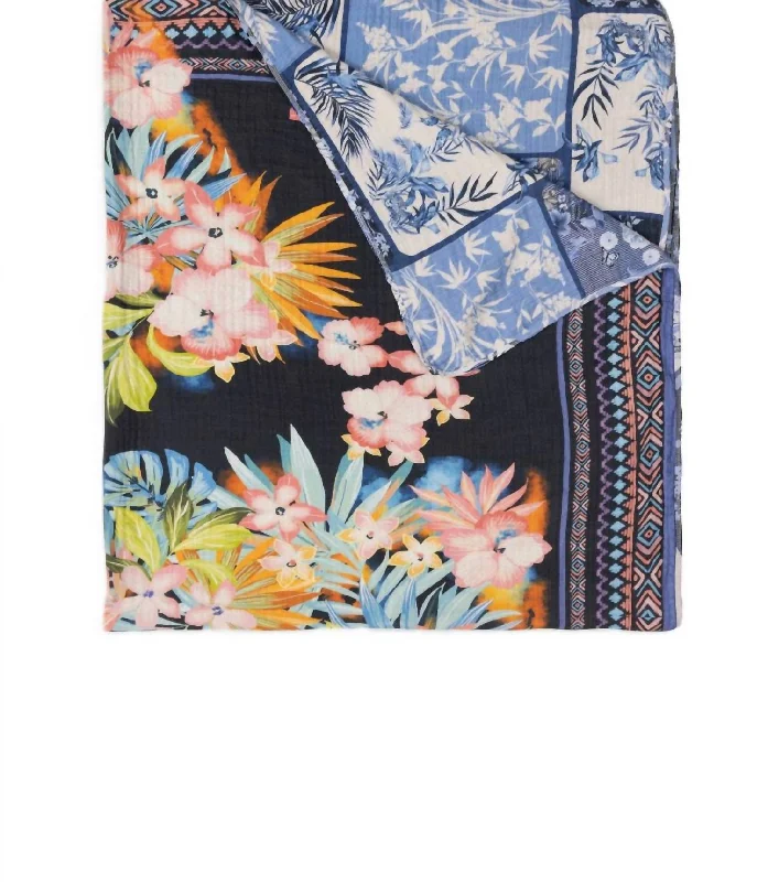 King - size blankets to cover large beds comfortablyMoanuh Gauze Blanket In Multi
