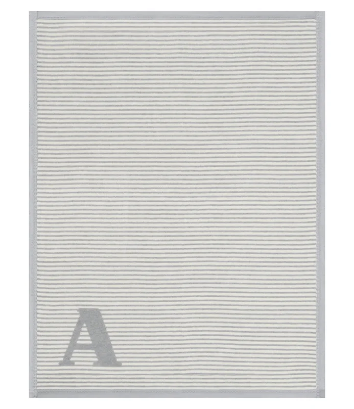 Rayon from bamboo blankets for a silky and breathable feelMonogram Mini Blanket