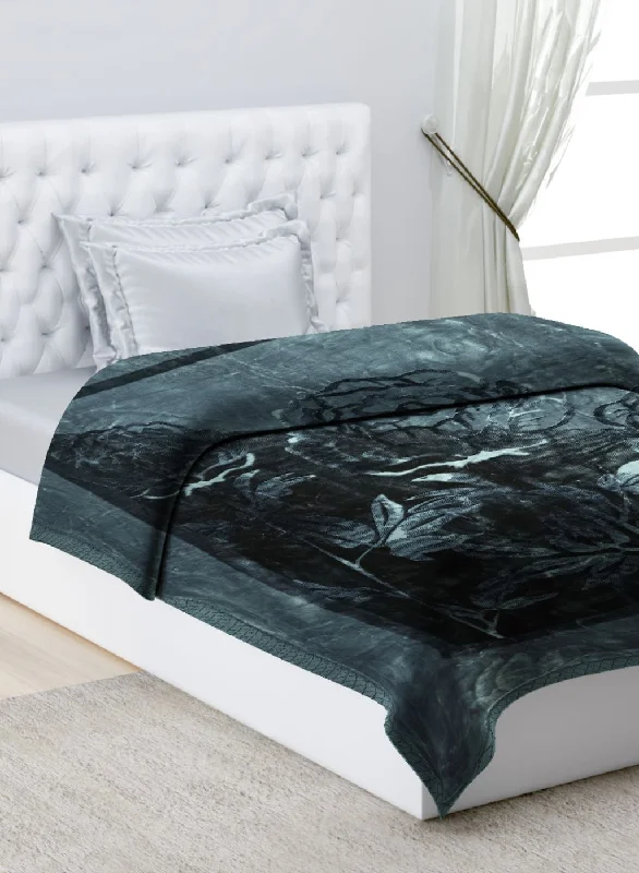 Silk blankets with a smooth and elegant touchPrinted Mink Single Blanket for Mild Winter - 2 Ply
