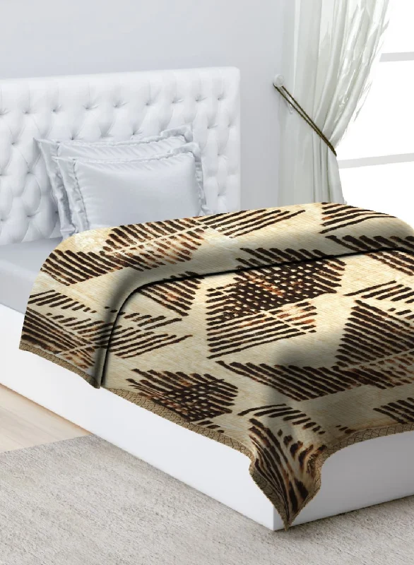 Microfiber blankets that are durable and easy to care forPrinted Mink Single Blanket for Mild Winter - 2 Ply