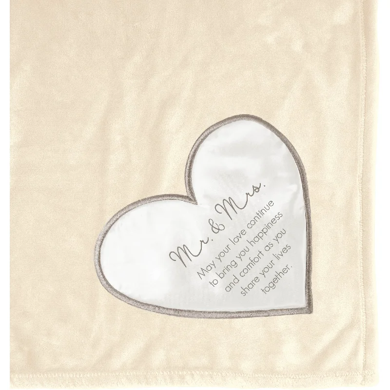 Bamboo fiber blankets with natural antibacterial propertiesMr. & Mrs. 50" x 60" Royal Plush Blanket Bamboo fiber blankets with natural antibacterial propertiesMr. & Mrs. 50" x 60" Royal Plush Blanket