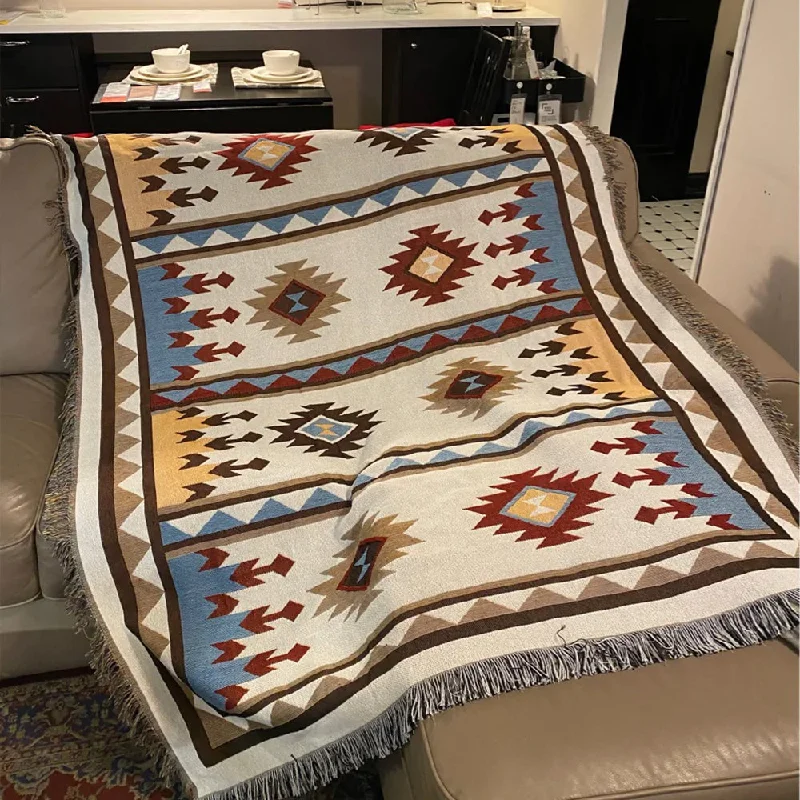 Synthetic fiber blend blankets for a budget - friendly choiceBohemian Retro Pattern Turkey Cotton Blanket Throw Synthetic fiber blend blankets for a budget - friendly choiceBohemian Retro Pattern Turkey Cotton Blanket Throw