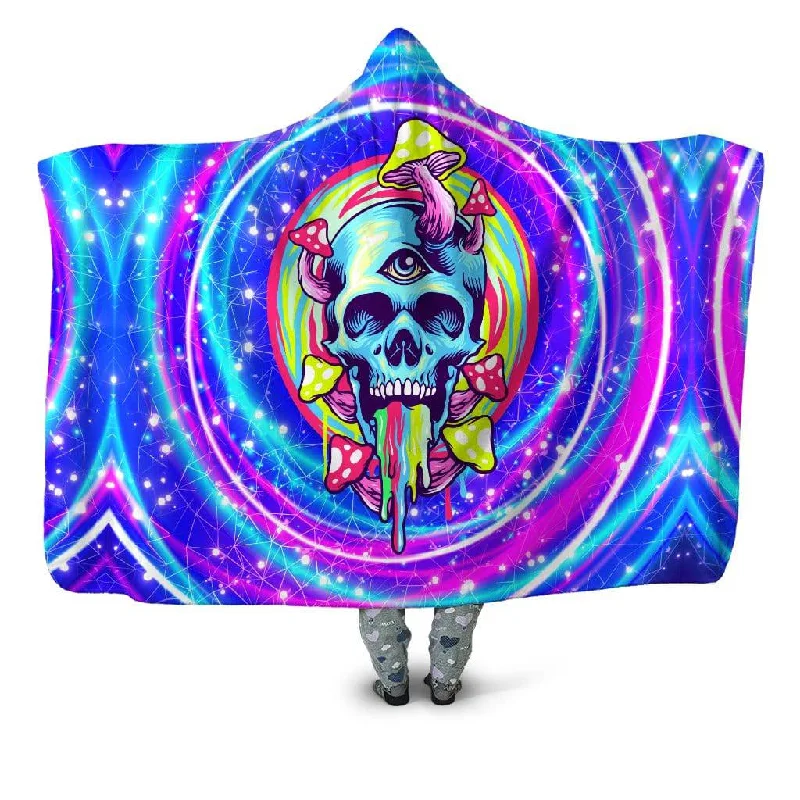 Fleece blankets for a cozy and plush textureMushroom Head Hooded Blanket