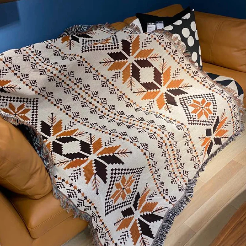 Synthetic fiber blend blankets for a budget - friendly choiceFluffy Knitted Throw Blanket With Decorative Fringe Navajo Bohemia Blanket Synthetic fiber blend blankets for a budget - friendly choiceFluffy Knitted Throw Blanket With Decorative Fringe Navajo Bohemia Blanket
