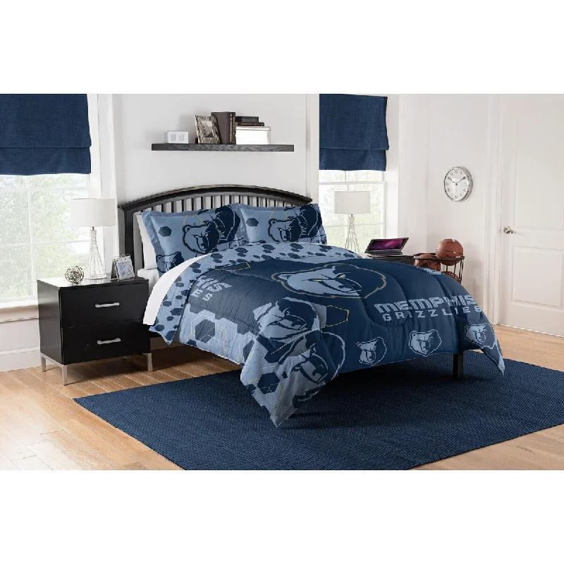 Goose down comforters known for their superior quality and insulationNBA 849 Grizzlies Hexagon F/Q Comforter Set Goose down comforters known for their superior quality and insulationNBA 849 Grizzlies Hexagon F/Q Comforter Set