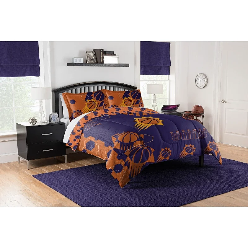 Wool - filled comforters with natural moisture - wicking and temperature - regulating featuresNBA 849 Suns Hexagon F/Q Comforter Set Wool - filled comforters with natural moisture - wicking and temperature - regulating featuresNBA 849 Suns Hexagon F/Q Comforter Set