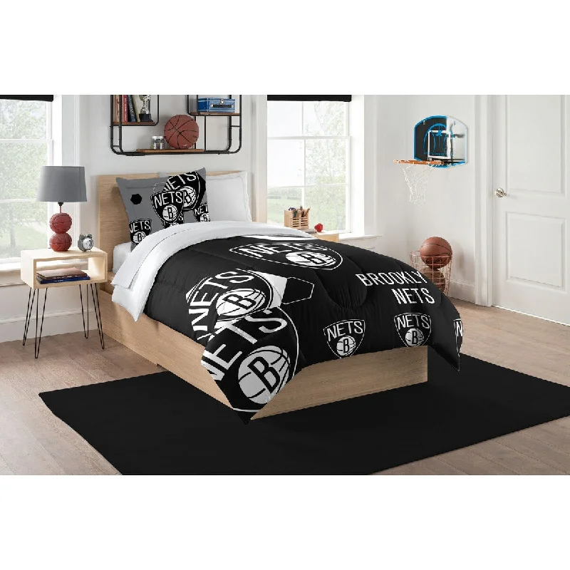 Synthetic - filled comforters like polyester for affordability and hypoallergenic propertiesNBA 862 Nets Hexagon Twin Comforter Set Synthetic - filled comforters like polyester for affordability and hypoallergenic propertiesNBA 862 Nets Hexagon Twin Comforter Set