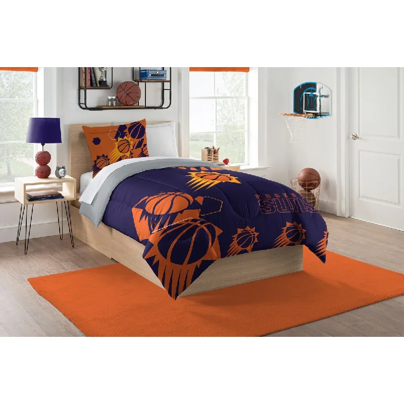 Bamboo - fiber - filled comforters with antibacterial and breathable qualitiesNBA 862 Suns Hexagon Twin Comforter Set Bamboo - fiber - filled comforters with antibacterial and breathable qualitiesNBA 862 Suns Hexagon Twin Comforter Set