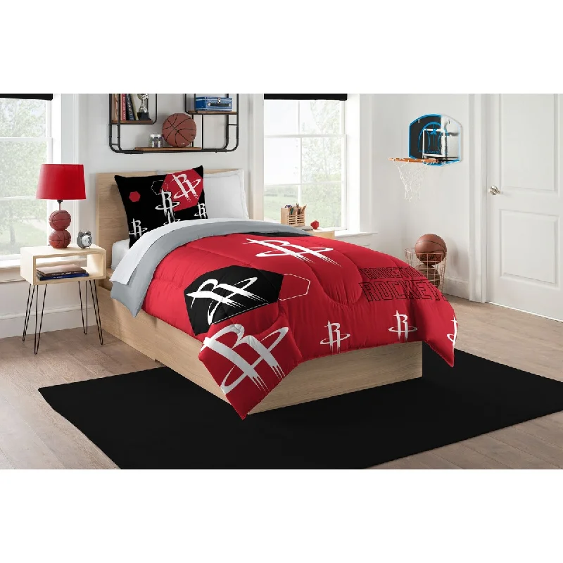 Down - filled comforters for supreme warmth and lightnessNBA Houston Rockets Hexagon Twin Comforter Set Down - filled comforters for supreme warmth and lightnessNBA Houston Rockets Hexagon Twin Comforter Set