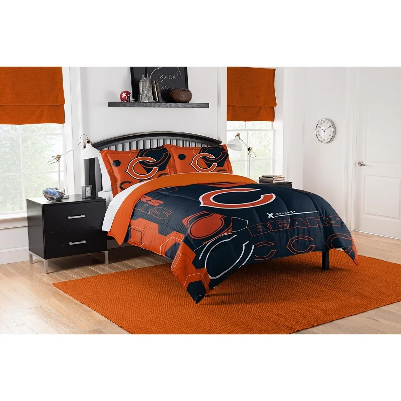 Goose down comforters known for their superior quality and insulationNFL 849 Bears Hexagon F/Q Comforter Set Goose down comforters known for their superior quality and insulationNFL 849 Bears Hexagon F/Q Comforter Set