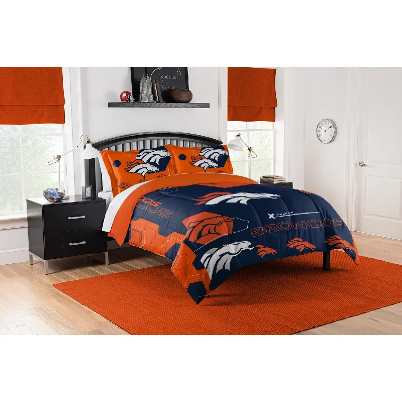 Bamboo - fiber - filled comforters with antibacterial and breathable qualitiesNFL 849 Broncos Hexagon F/Q Comforter Set Bamboo - fiber - filled comforters with antibacterial and breathable qualitiesNFL 849 Broncos Hexagon F/Q Comforter Set
