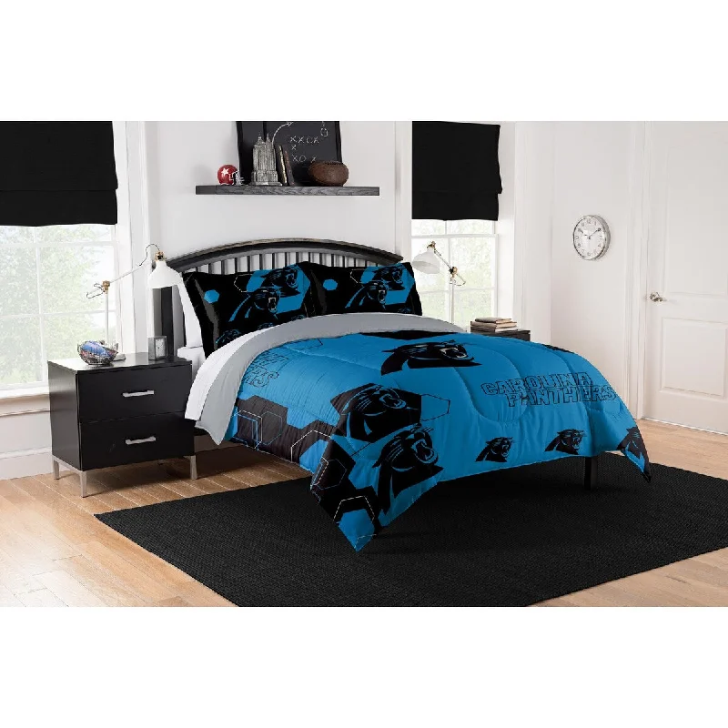 Latex - filled comforters with a bouncy texture and good supportNFL 849 Panthers Hexagon F/Q Comforter Set Latex - filled comforters with a bouncy texture and good supportNFL 849 Panthers Hexagon F/Q Comforter Set