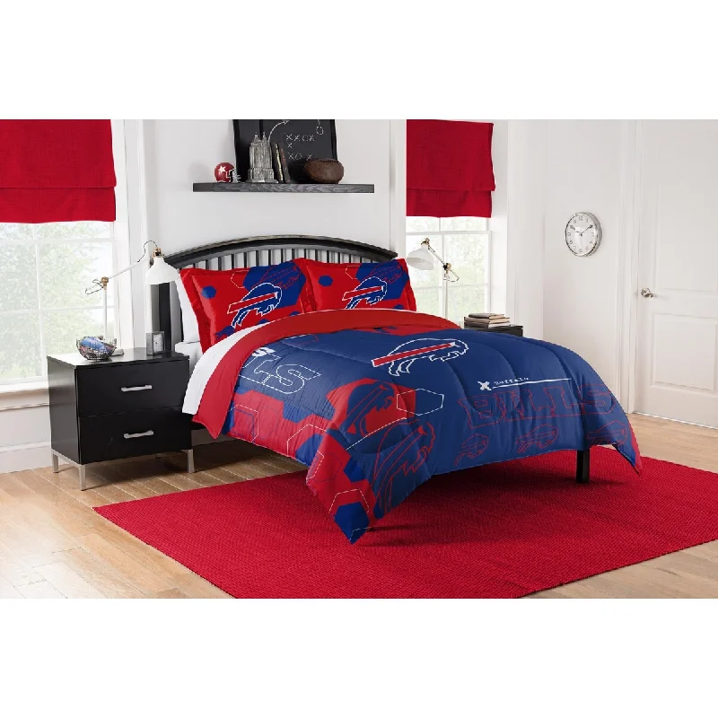 Duck down comforters with a softer feel and good warmth retentionNFL 858 Bills Hexagon King Printed Comforter & Shams Set Duck down comforters with a softer feel and good warmth retentionNFL 858 Bills Hexagon King Printed Comforter & Shams Set