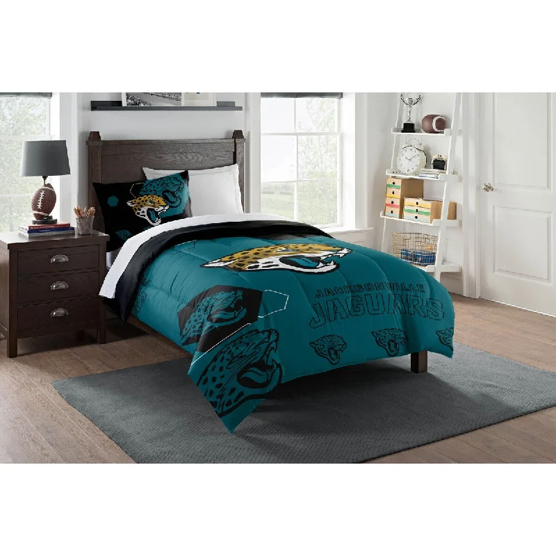 Latex - filled comforters with a bouncy texture and good supportNFL 862 Jaguars Hexagon Twin Comforter Latex - filled comforters with a bouncy texture and good supportNFL 862 Jaguars Hexagon Twin Comforter