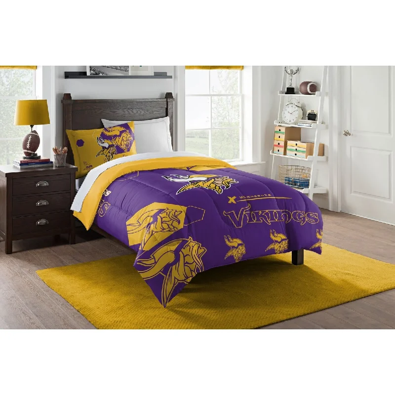 Wool - filled comforters with natural moisture - wicking and temperature - regulating featuresNFL 862 Vikings Hexagon Twin Comforter Wool - filled comforters with natural moisture - wicking and temperature - regulating featuresNFL 862 Vikings Hexagon Twin Comforter