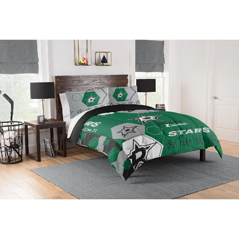 Synthetic - filled comforters like polyester for affordability and hypoallergenic propertiesNHL 849 Stars Hexagon F/Q Comforter Set Synthetic - filled comforters like polyester for affordability and hypoallergenic propertiesNHL 849 Stars Hexagon F/Q Comforter Set