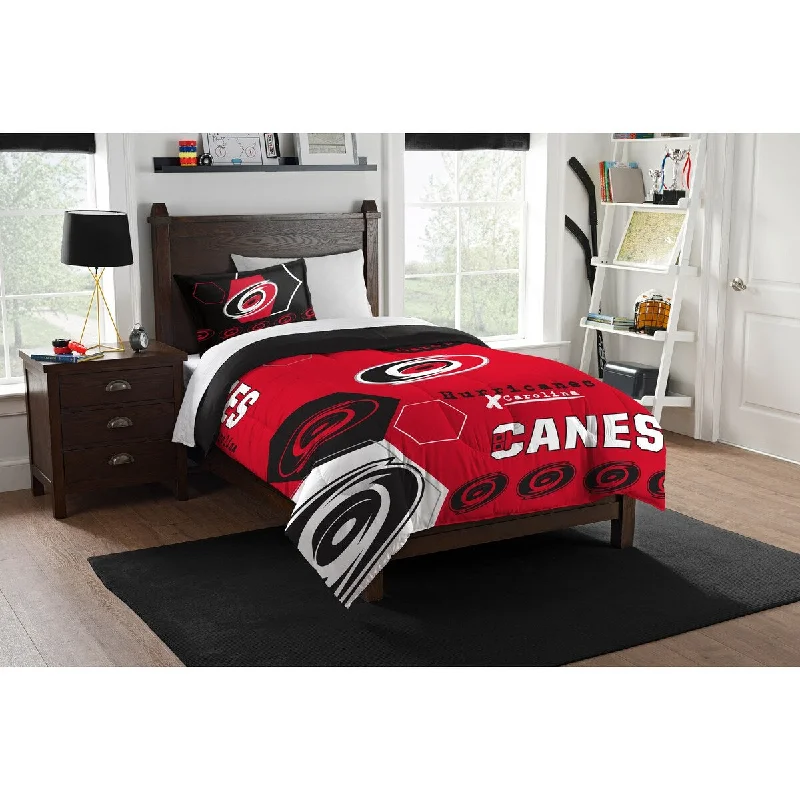 Synthetic - filled comforters like polyester for affordability and hypoallergenic propertiesNHL 862 Hurricanes Hexagon Twin Comforter Set Synthetic - filled comforters like polyester for affordability and hypoallergenic propertiesNHL 862 Hurricanes Hexagon Twin Comforter Set
