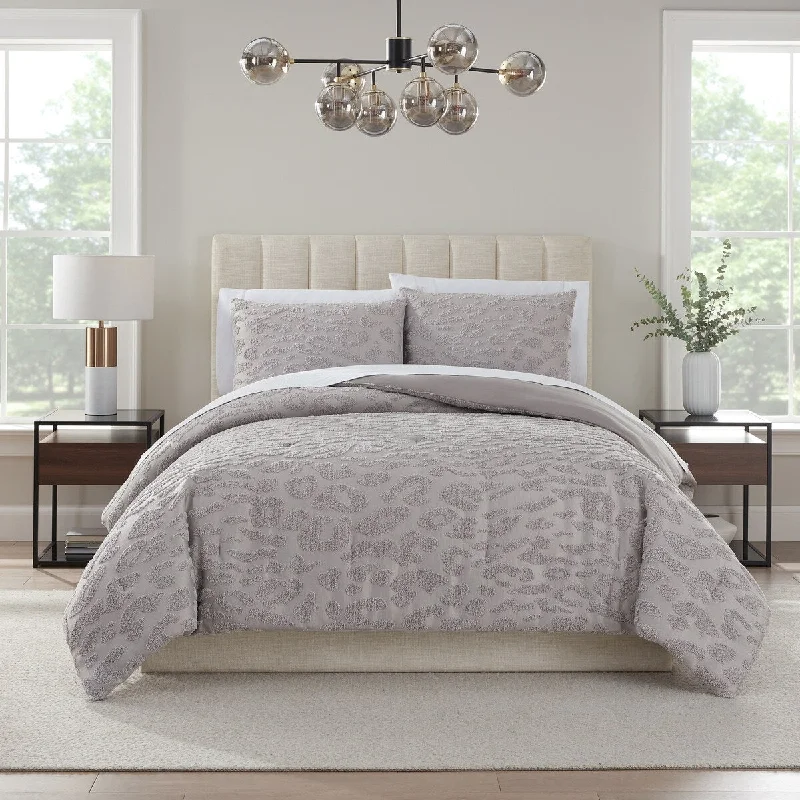 Queen - size comforters for standard queen - sized mattressesNine West Mia Tufted Leopard Texture Comforter Set Queen - size comforters for standard queen - sized mattressesNine West Mia Tufted Leopard Texture Comforter Set