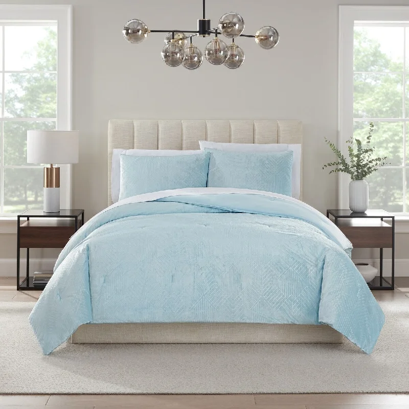 Silk - filled comforters for a luxurious and smooth touchNine West Sophia Embossed Velvet Comforter Set Silk - filled comforters for a luxurious and smooth touchNine West Sophia Embossed Velvet Comforter Set