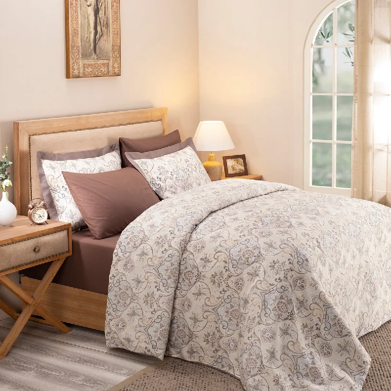 Machine - washable duvet covers for hassle - free cleaningNouveau Tradition Lawn Rerun Neutral Duvet Cover with Pillow Case Machine - washable duvet covers for hassle - free cleaningNouveau Tradition Lawn Rerun Neutral Duvet Cover with Pillow Case