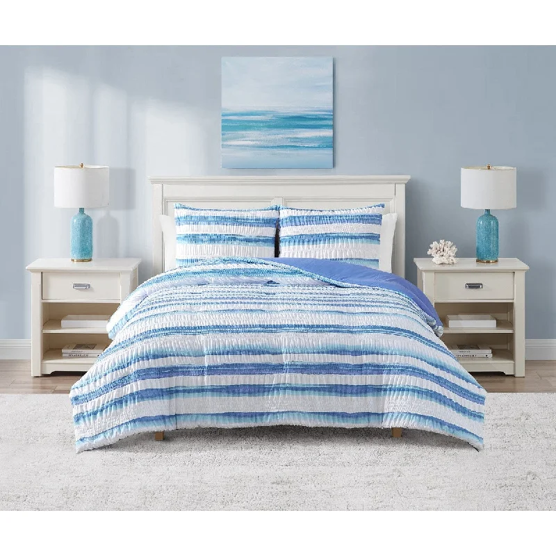 Wool - filled comforters with natural moisture - wicking and temperature - regulating featuresOceana 3 Piece Reversible Comforter Set Wool - filled comforters with natural moisture - wicking and temperature - regulating featuresOceana 3 Piece Reversible Comforter Set