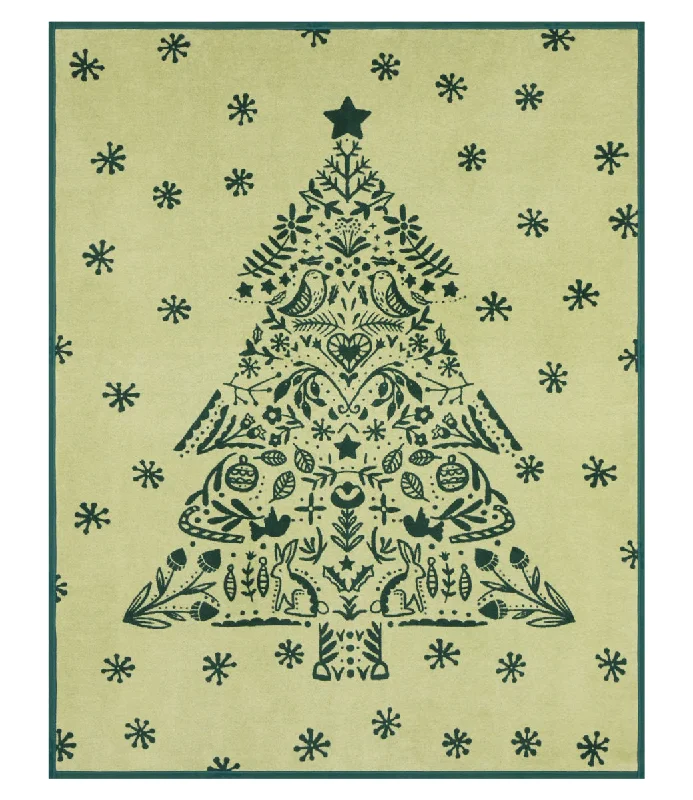 Wool blankets with natural warmth and insulationOh Christmas Tree Blanket