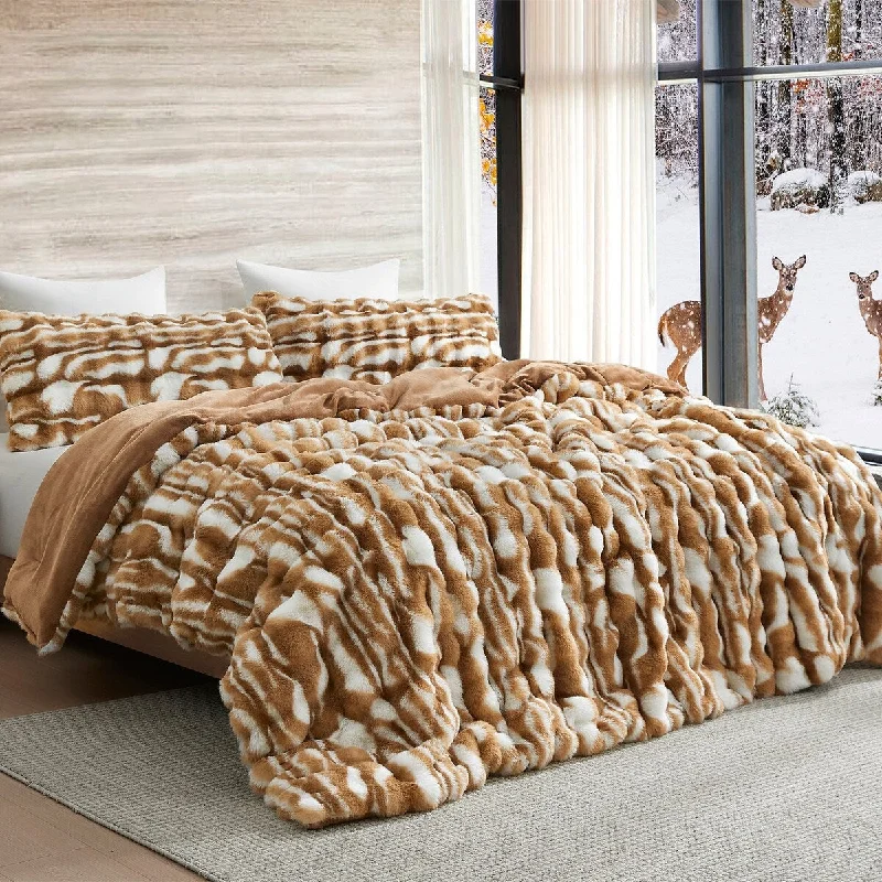 Synthetic - filled comforters like polyester for affordability and hypoallergenic propertiesOh Deer - Coma Inducer® Oversized Comforter Set - Fawn Brown Synthetic - filled comforters like polyester for affordability and hypoallergenic propertiesOh Deer - Coma Inducer® Oversized Comforter Set - Fawn Brown