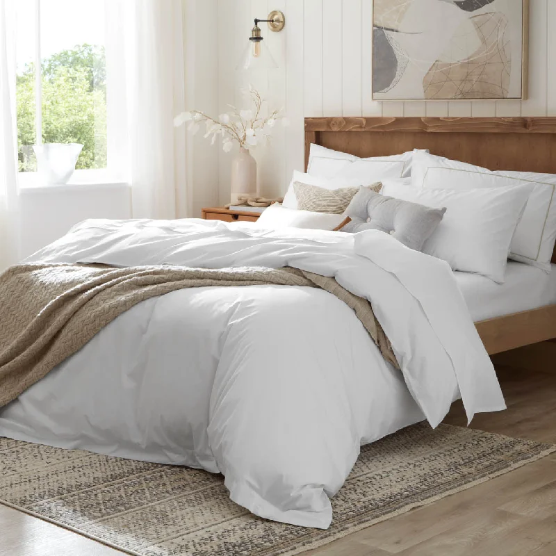 Silk duvet covers for a smooth and elegant touchOrganic Cotton Percale Duvet Cover - Snow White Silk duvet covers for a smooth and elegant touchOrganic Cotton Percale Duvet Cover - Snow White