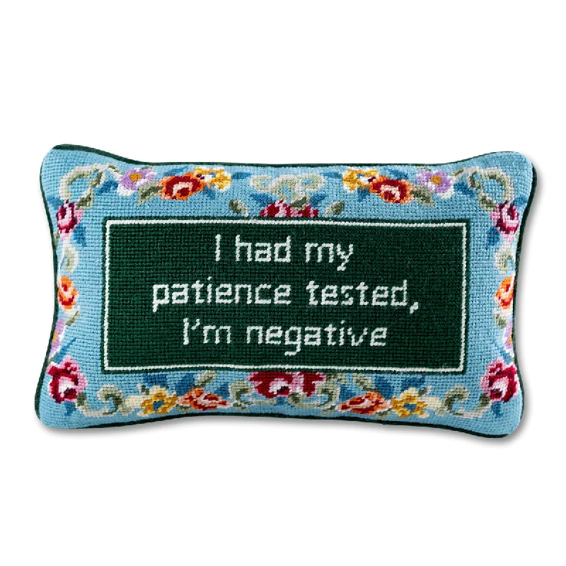 Chenille blankets with a thick and fuzzy texturePatience Needlepoint Pillow