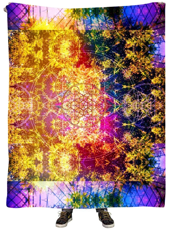 Fleece blankets for a cozy and plush texturePineal Metatron Plush Blanket