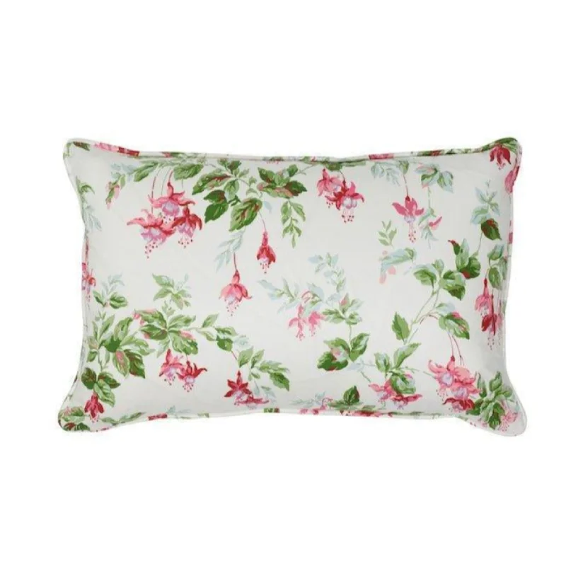 Linen blankets with a rustic and textured lookPink Garden Gate Floral Chintz Throw Pillow Linen blankets with a rustic and textured lookPink Garden Gate Floral Chintz Throw Pillow