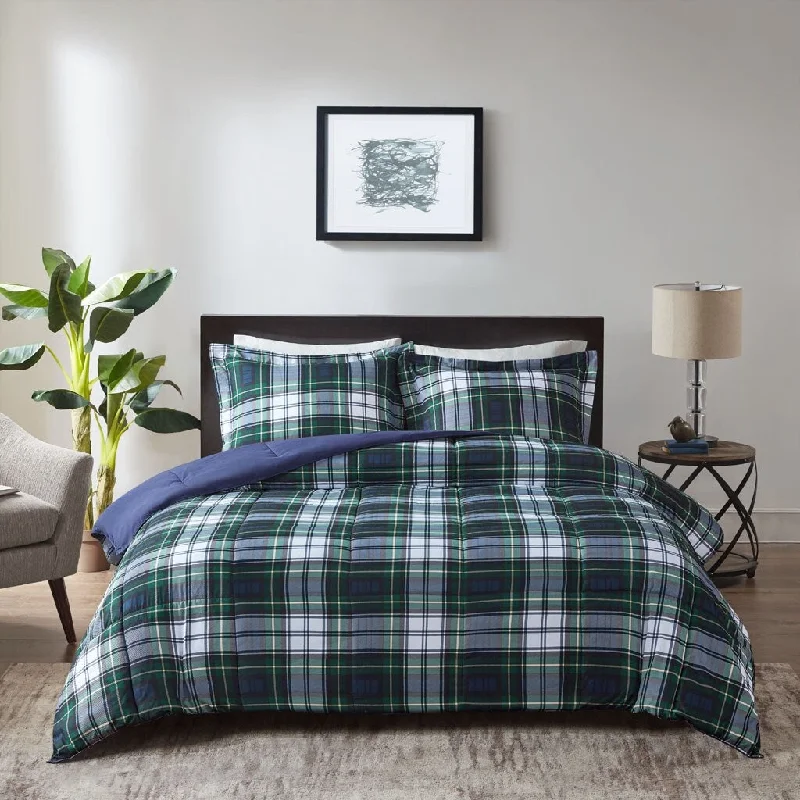 Duck down comforters with a softer feel and good warmth retentionPlaid Pattern Down Alternative Comforter Set Duck down comforters with a softer feel and good warmth retentionPlaid Pattern Down Alternative Comforter Set