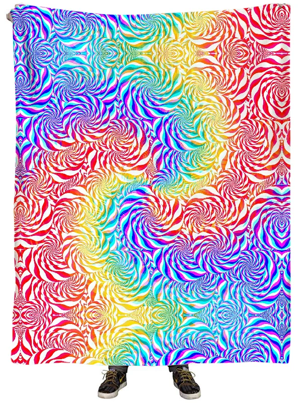 Queen - size blankets for standard - sized bedsPLUR Rainbow Plush Blanket