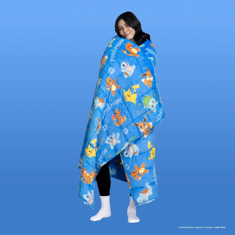 Linen blankets with a rustic and textured lookPokémon