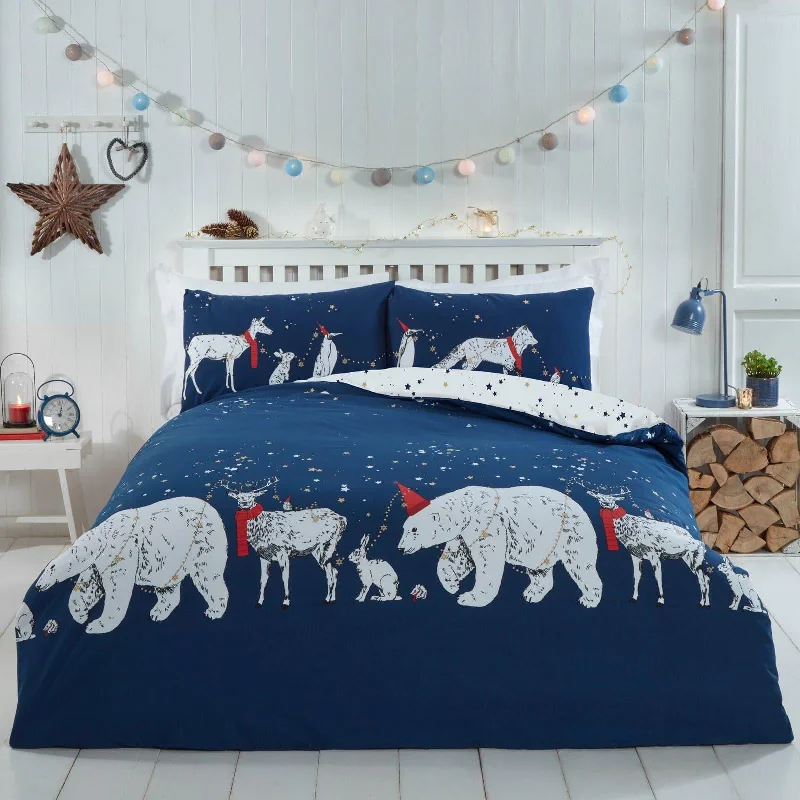 Mid - priced duvet covers with a good balance of quality and costPolar Bear & Friends Christmas Duvet Cover Set Mid - priced duvet covers with a good balance of quality and costPolar Bear & Friends Christmas Duvet Cover Set