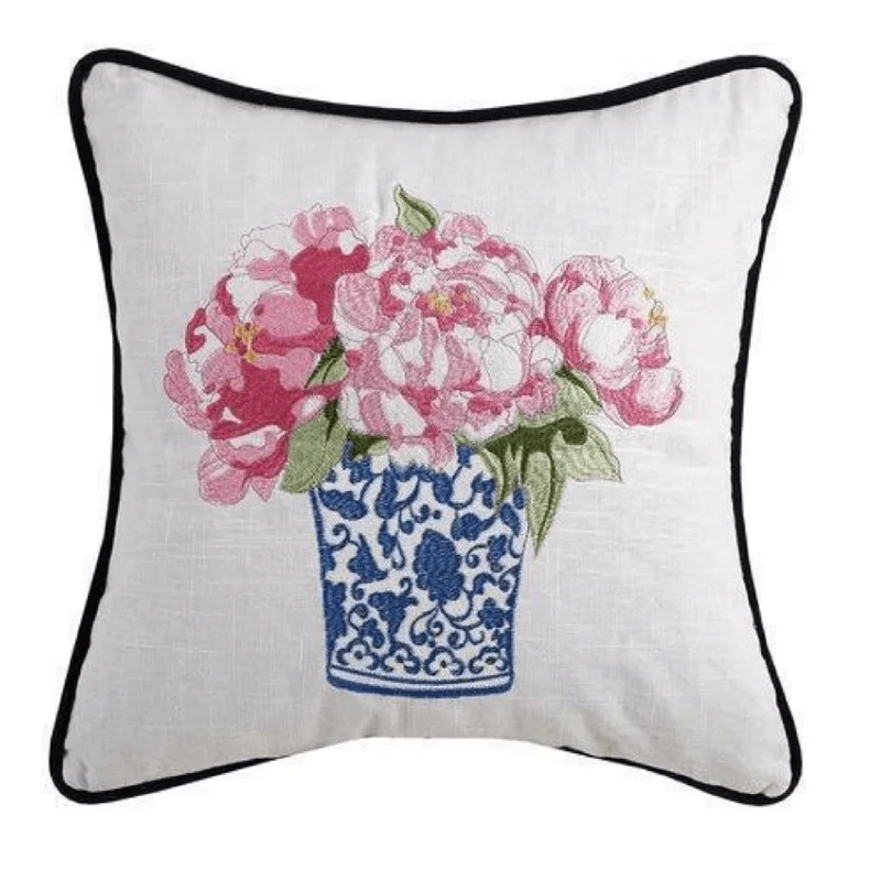 Cotton blankets for breathability and a lightweight feelPretty in Pink II Flowers in Vase Decorative Throw Pillow Cotton blankets for breathability and a lightweight feelPretty in Pink II Flowers in Vase Decorative Throw Pillow