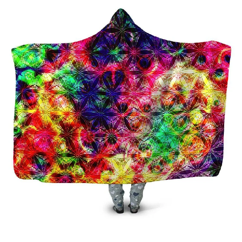 Rayon from bamboo blankets for a silky and breathable feelPsychedelic Flow Hooded Blanket Rayon from bamboo blankets for a silky and breathable feelPsychedelic Flow Hooded Blanket